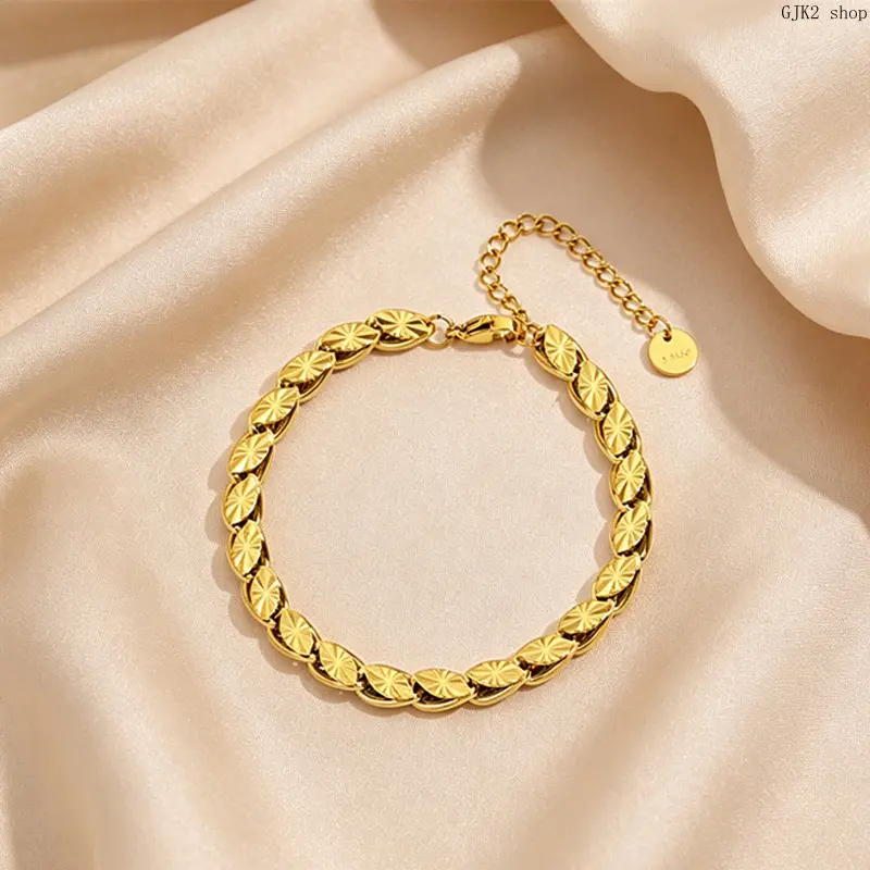 Unisex Stainless Steel Bracelet in Curb Chain or Rhinestone Mesh Link Style, Adjustable and Anti-Tarnish for Daily Wear