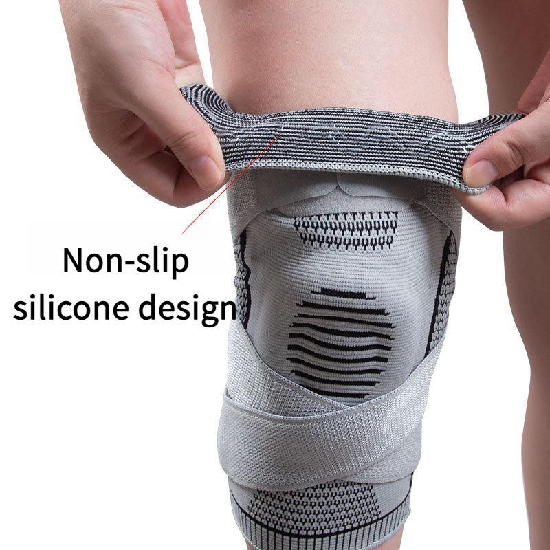 OLLAS Knee Braces, 2-Pack, Knee Support Compression Sleeves, Fitness Sports Knee Braces, Women's & Men's Compression Suitable for Running, Fitness, Basketball