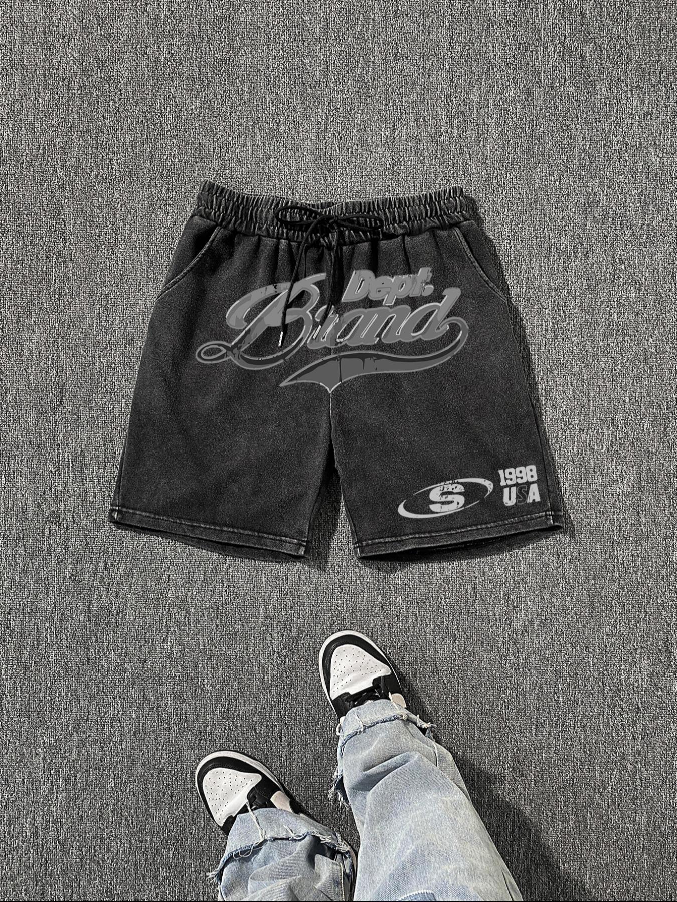 Men's Regular Fit Letter Print Boxer Briefs, Casual Comfy Breathable Underwear for Daily Wear, Mens Underwear for Summer, Cotton