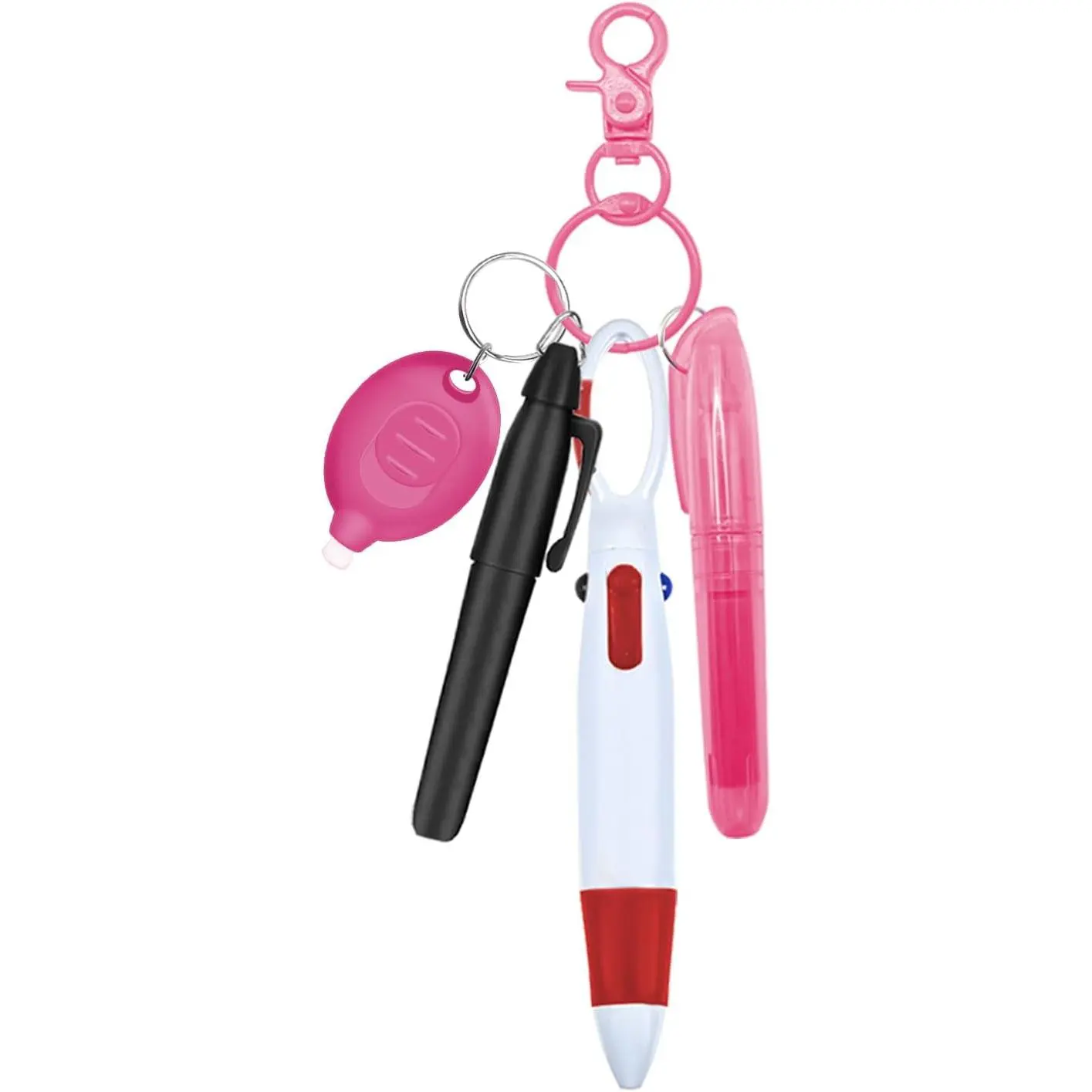 Nurse Pen Set, Badge Reel Pen, Nurse Badge Accessories () | Include Highlighter, Permanent Marker, Ballpoint Pen, LED  Flashlight, and   Clip