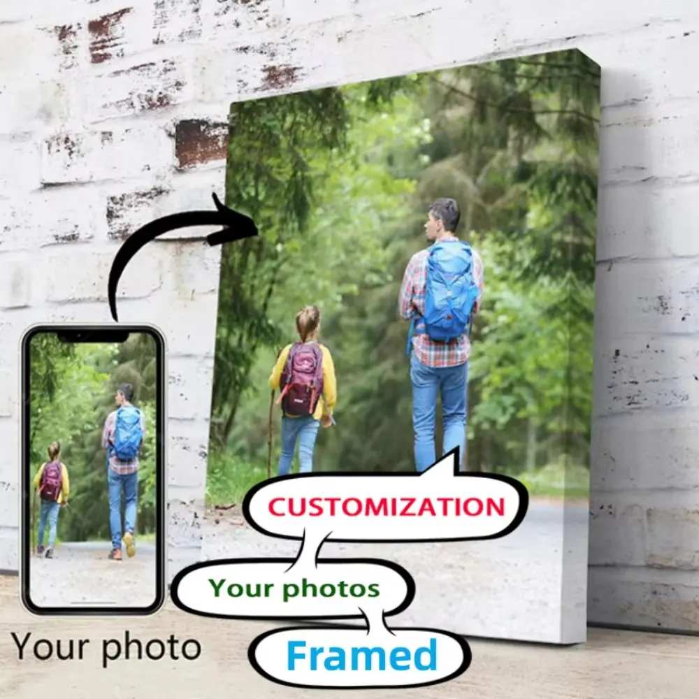 Print your own custom posters and custom canvas prints—framed or unframed—perfect for family photos, movie posters, home decor, and gifts