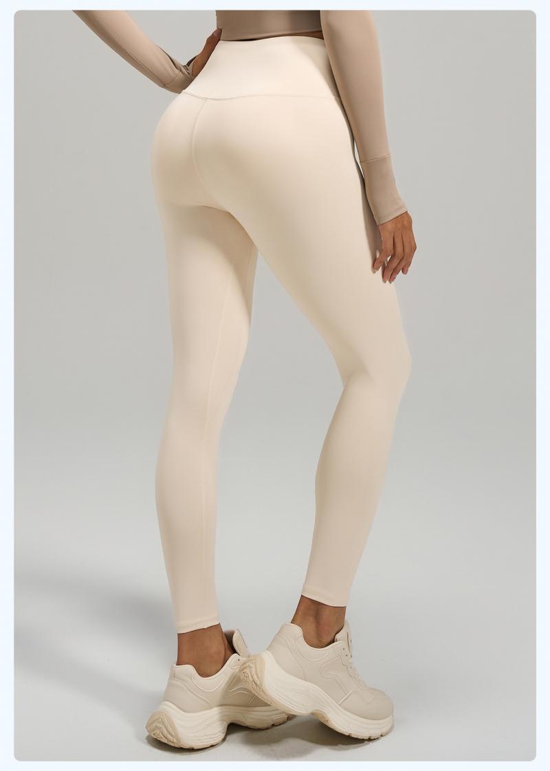 Women's Naked Feeling High Stretch Yoga Pants, High Waist Tummy Control & Butt Lifting Tight Fitness Leggings