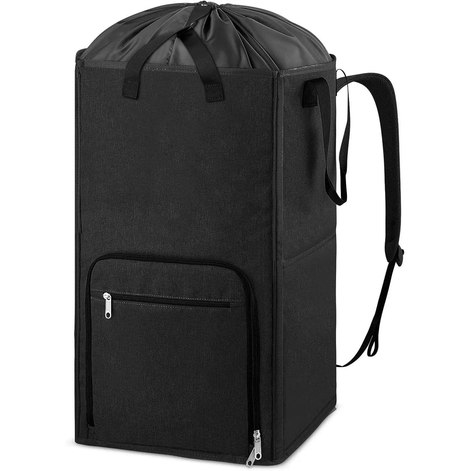 Laundry Backpack Bag, Extra Large 2 in 1 Laundry Hamper Basket for College Students Dorm Essentials, Adjustable Shoulder Straps, Freestanding Laundry Bag