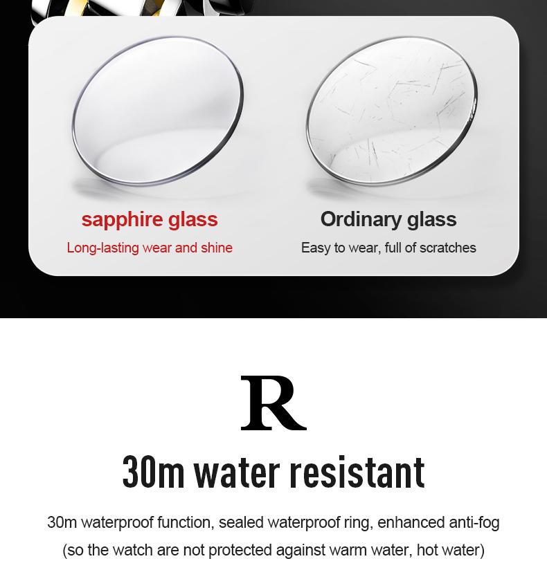 Men's Luxury Two-Tone Gold Silver Chronograph Quartz Watch - Stainless Steel Wristwatch with Date, Roman Numerals, Subdials, Elegant Business Dress Watch, Perfect Gift for Husband Dad Boyfriend