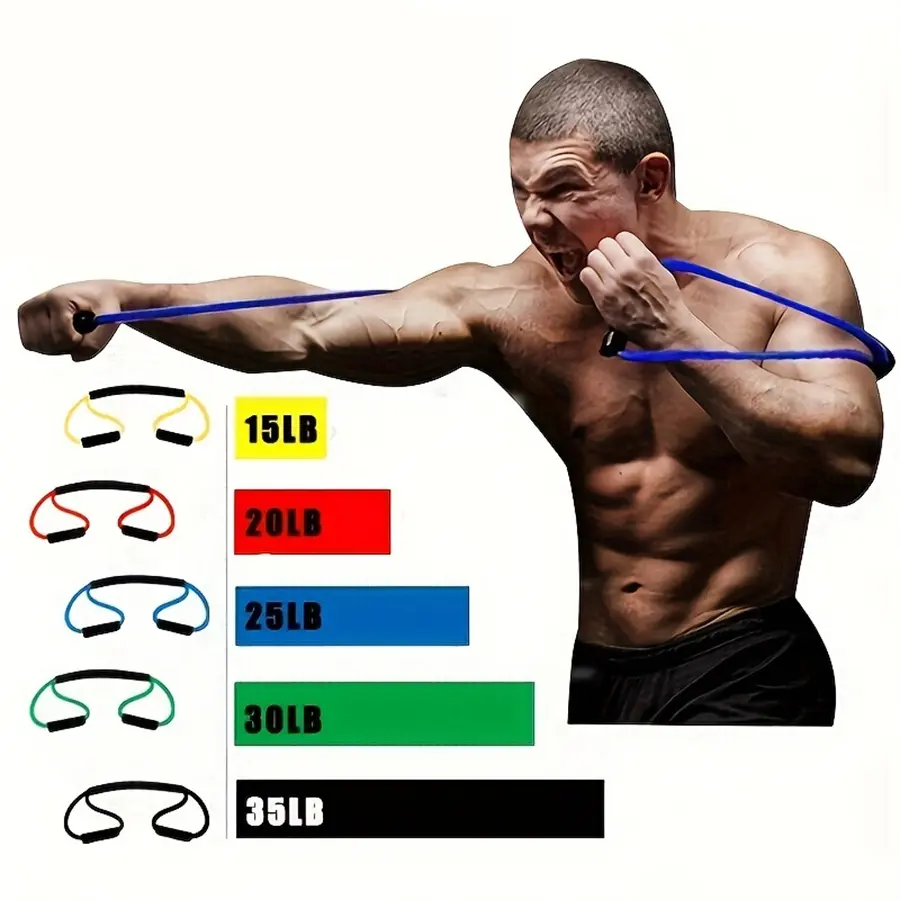 Boxing tensioner speed Sanda Muay Thai air strike tension rope elastic band resistance rope fighting training punching equipment