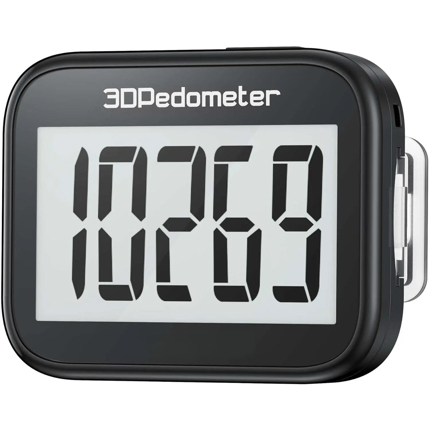 3D Pedometer, Simple Step Counter with Large LCD Display for Walking| Accurate Step Tracker with Removable Clip & Lanyard, No App or Charging Needed, Easy to Use for Senior Men Women Adults