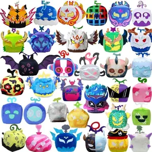 2026 hot itemBlox Fruits Plush Toys Adventure Game Cartoon Box Plush Toys Cute Soft Stuffed Dolls Kids Birthday Christmas Blox Fruits Gift
