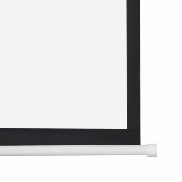 100" 4:3 80"*60" Motorized Projector Screen with Remote Control, Matte White Viewing Area, Ceiling/Wall Mountable, Silent Operation for Home Theater, Office, Classroom