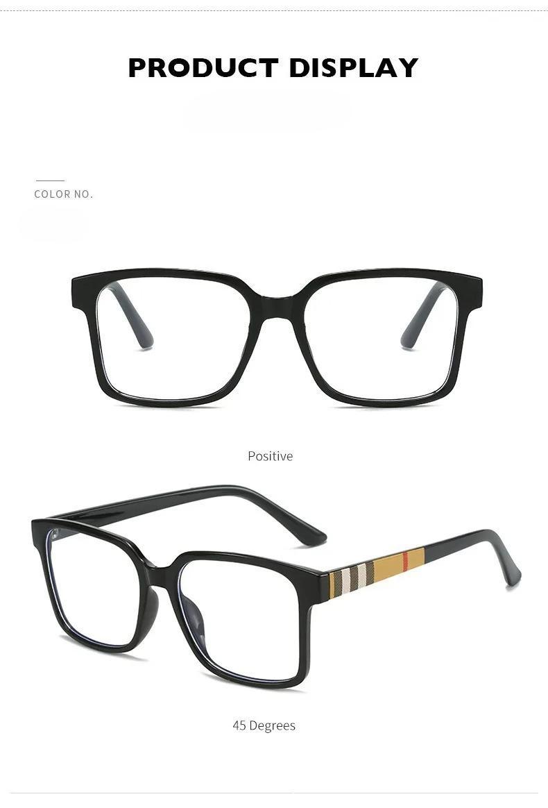 Retro Rectangular Blue Light Blocking Glasses – Non-Prescription Computer Eyewear with Flexible Temple Arms, Lightweight & Comfortable Protective Frames Ideal for Office Work, Study, Gaming & Daily Screen Use