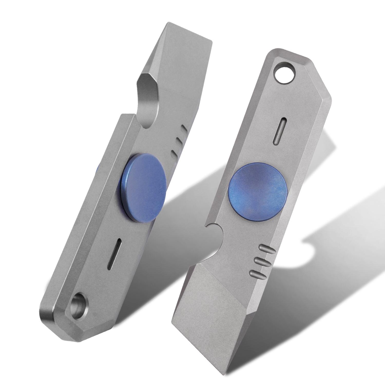 Edc Tool Set, 360 Degree Rotating Tc4 Titanium Pry Bar, Multi-Functional Edc Tools, Pocket Clip, Outdoor Camping Compact Daily Carry Tool, Multitool Set, Versatile Tools