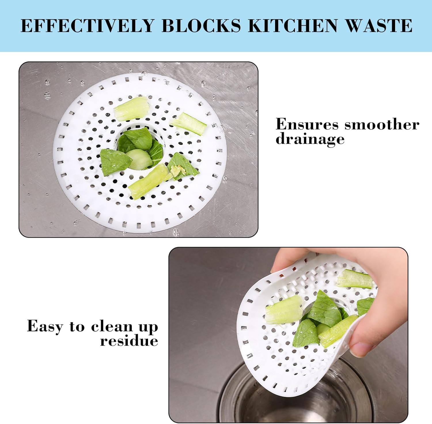 Silicone Bathtub Drain Hair Catcher – 3PCS Shower Drain Protector for 1.48" to 1.76" Regular Drains – Easy-to-Clean and Reusable Grey