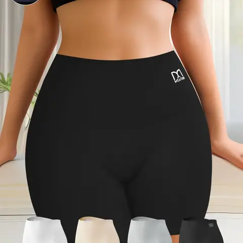 QUASTI 4 Solid Colors Ice Silk Panties for Ladies, Ultra Comfortable Briefs, Fashion Soft Panties Boyshorts Size XS 5XL