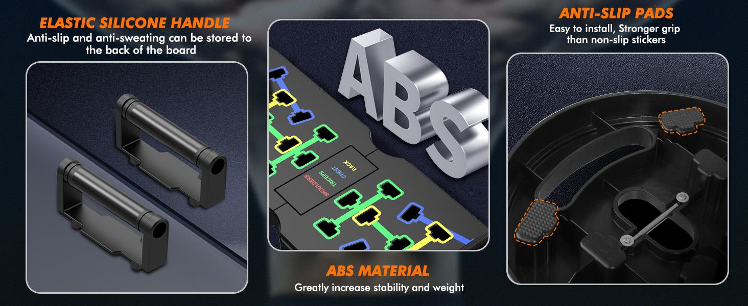 THE WELL KEPT Portable Home Gym Workout Equipment, Push Up Board, Pilates Bar & Fitness Accessories with Resistance Bands for Upper Body Strength Training Full Body Workout at Home