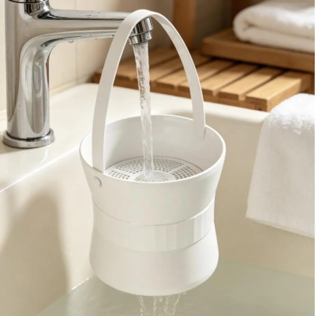 Garvee Bathtub Faucet Water Filter - Hanging Bath Water Filtration System Designed to Provide Cleaner, Softer Water for an Enhanced Bathing Experience