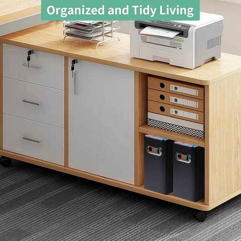 Collapsible File Organizer Box with Handles, 12.2 x 5.11 x 9.84 Inches, Portable Filing Storage Box for Home & Office, Letter Size Documents, Black