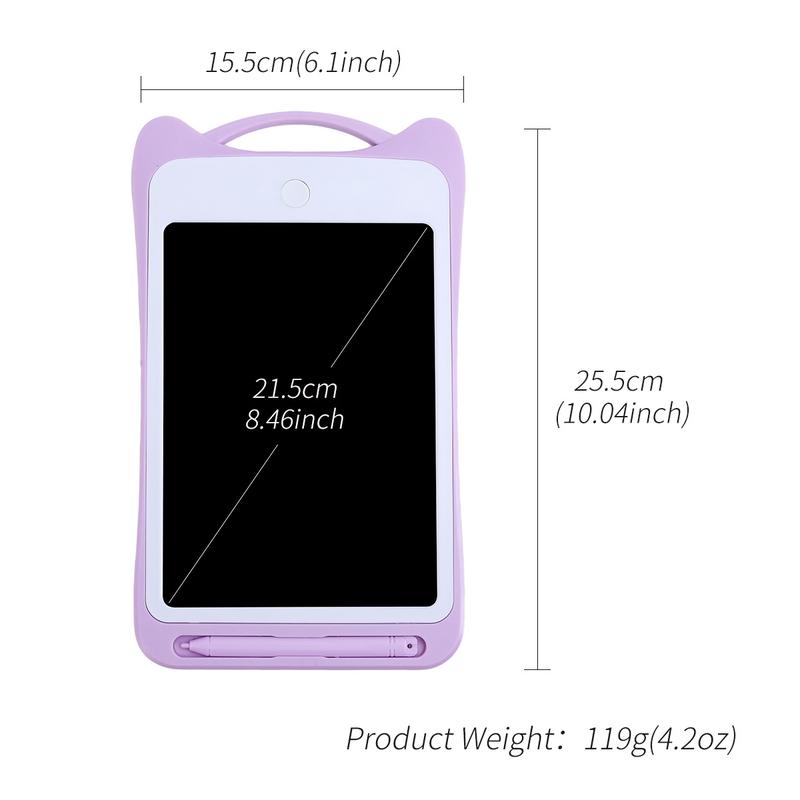 Cartoon Multi-Purpose Erase Board, Math Calculation Practice, LCD Writing Tablet, Kids Travel Game Activity, Reusable Dust-Free Inkless One-Click Erase