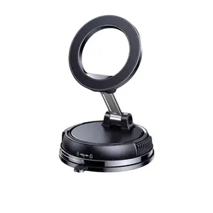 Magnetic Car Phone Holder,Car Phone Mount, 360 ° upgrade     Adjustable for MagSafe Car Holder Foldable Suction Phone Mount for Car, for Garmin GPS/Mirror/Smooth Surface, for iPhone 17 16 Pro Max 15, and Android(Not for Reuse)DealsForYouDays