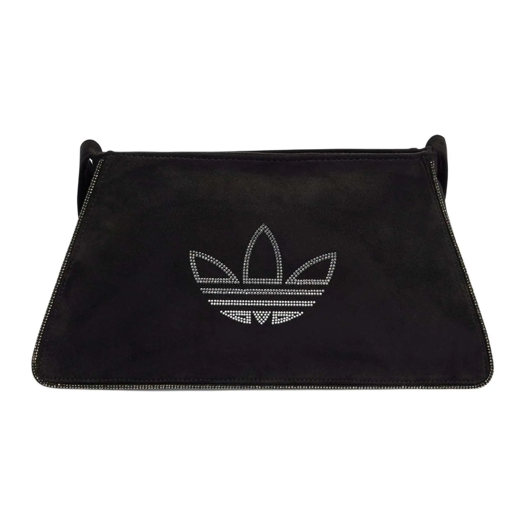 Adidas Originals Recycled Polyester Sporty Casual Zip Top-Handle Crossbody Bag for Women in Black