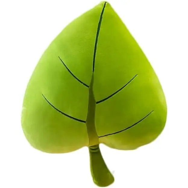 19.7" Leaf Pillow,3D Stuffed Plant Plush Shaped Throw Pillow | Home Decor Gifts for Kids,Green