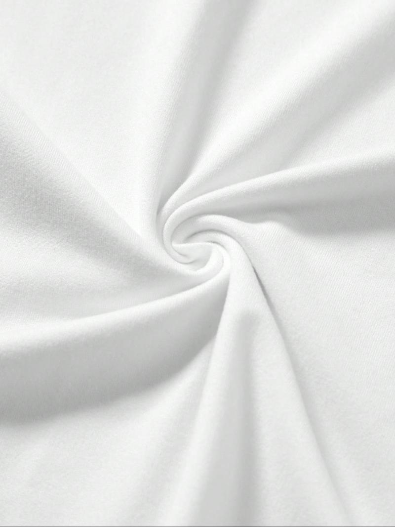 Men's Solid Color Shoulder Sleeve Crew Neck T-Shirt, Ultra Soft Stretch Quality Fabric, Dry Fit Sports Tee for Running & Gym Workouts, Dry Fit Shirts