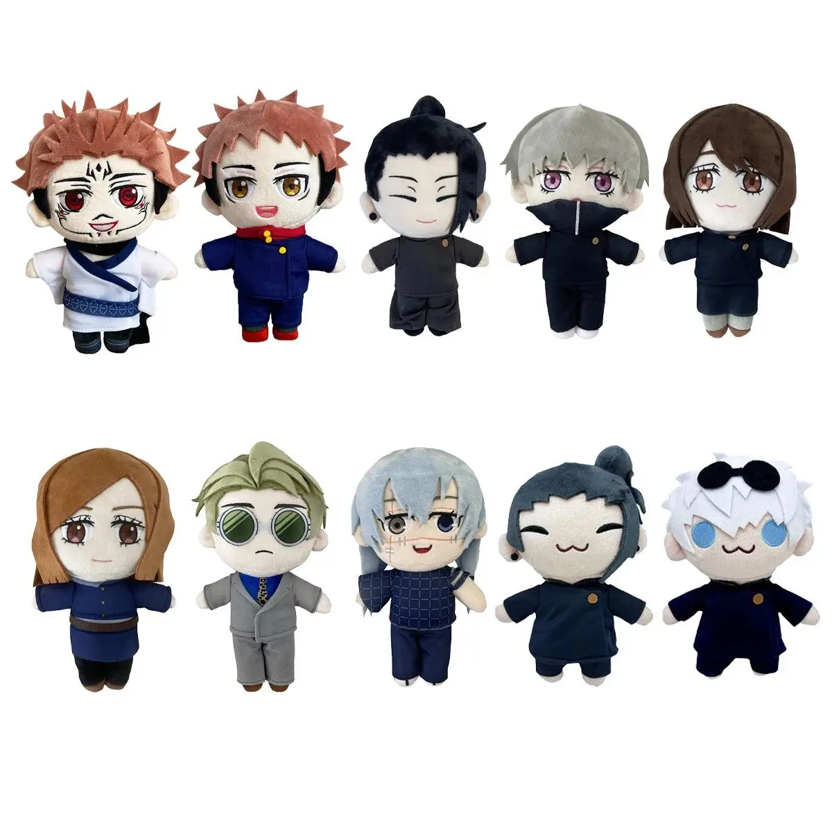 JJK Anime Plush Toy Nanami Kento Mahito Figure Gojo Geto plusies Stuffed doll Kugisaki Nobara Cosplay Plush Cute Soft Props Gift