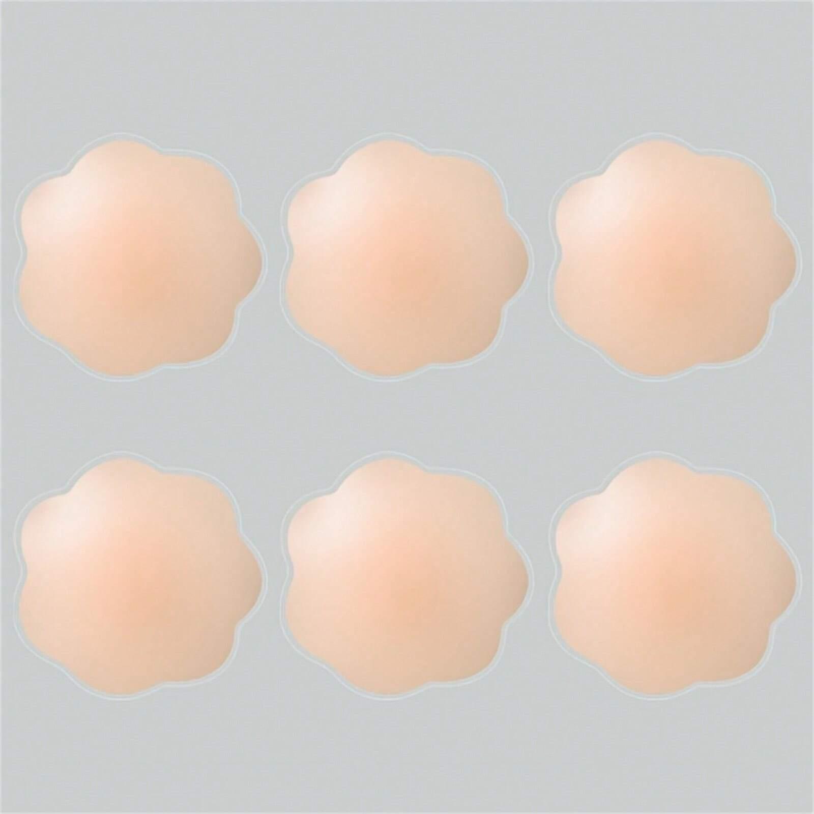 Reusable Seamless Silicone Nipple Covers - Invisible, Self-Adhesive, Anti-Convex Breast Patches For Women - Comfortable, Breathable, And Easy To Clean Bra Accessories, Strapless (2/10pcs)