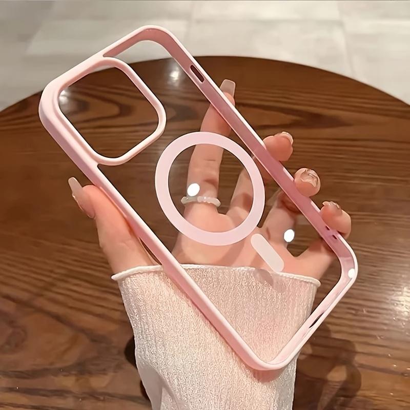 Phone Case - New Shock-Resistant Magnetic Case for Iphone 17, 16, 15, 14, 13, 12, 11 Pro Max, 14 Plus, X, Xs Max with Wireless Charging Hard Back Cover