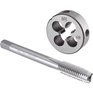 M8 X 1.25 Tap and  Set Left Hand, M8 x 1.25 Machine Thread Tap and Round