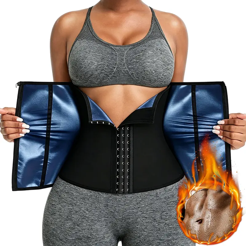 Women's Tummy Control Waist Trainer Corset with Zipper Compression Sweat Waist Trimmer for Women Workout Belt Corset Shapewear Hourglass Waist Training Corset Hourglass Waist Trainer Body Shaper