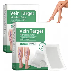 Vein Target Microdarts Patch,Professional Varicose Veins for Legs,Supports Healthy Circulation,Natural Varicose Vein Patches for Leg,Improves the Appearance,All Skin Types (Green, 2-Box)