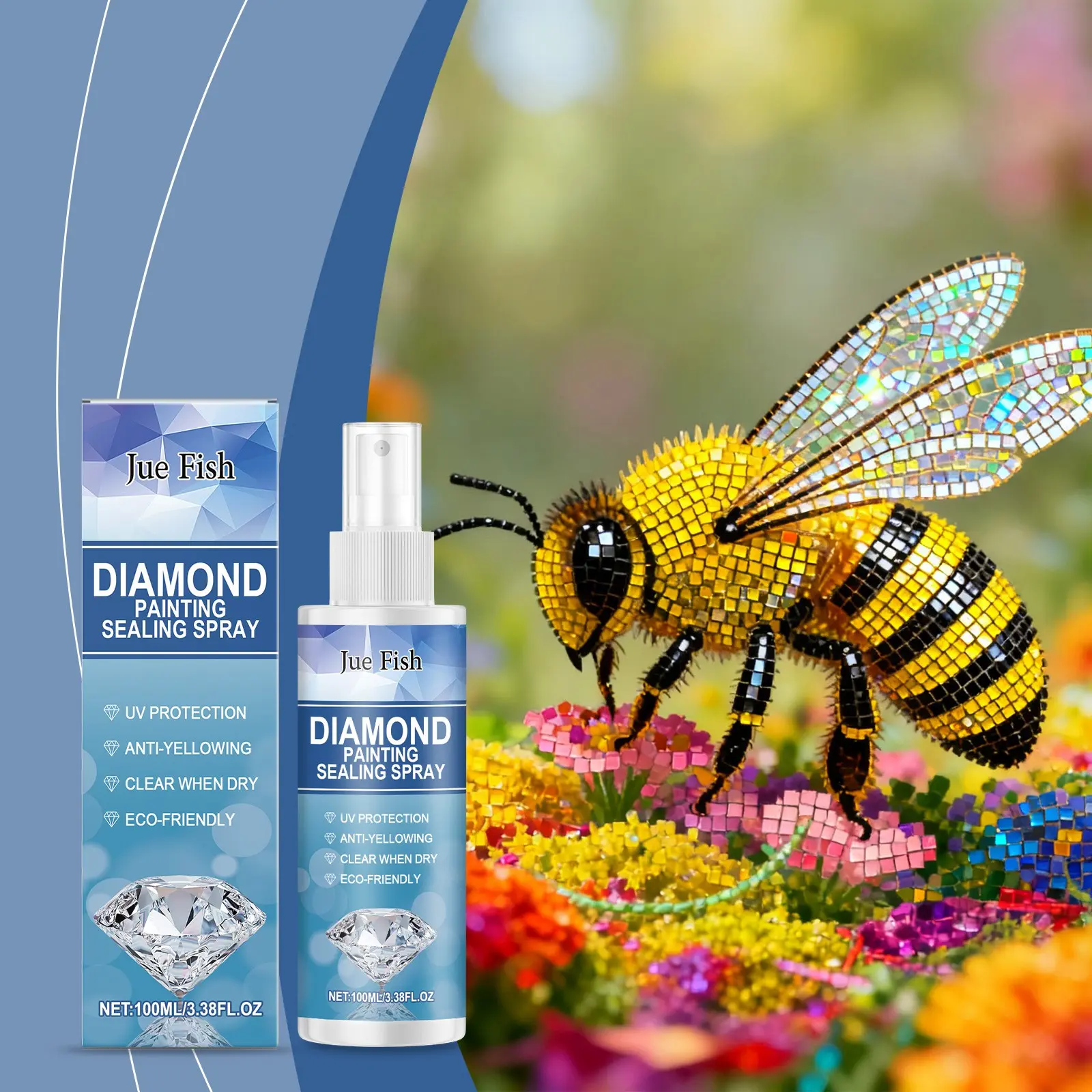 Diamond Painting Sealer Spray, Daily Use Diamond Art Sealant, Handmade Cleaning Spray, Essential for Diamond Painting Projects