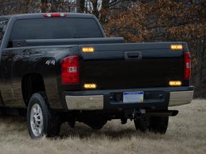 Nilight 8PCS Led Strobe Lights with Controller 12V 24V Sync Feature Amber Strobe Light 12 LED Surface Mount Lights with Strobe Controller for Vehicle Car Truck RV ATV