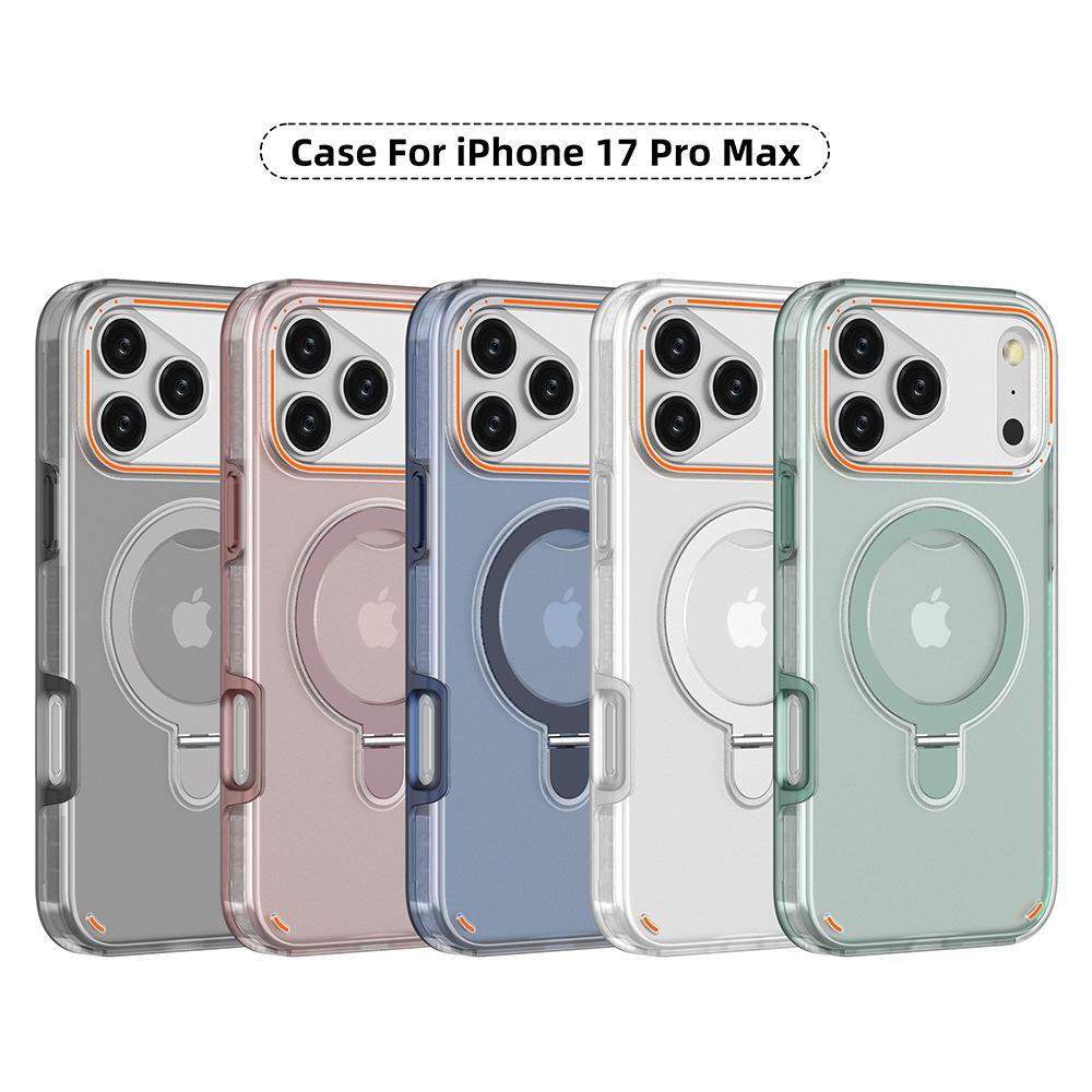 Bracket phone case for iPhone 17 Pro Max, PC+TPU two-in-one phone case