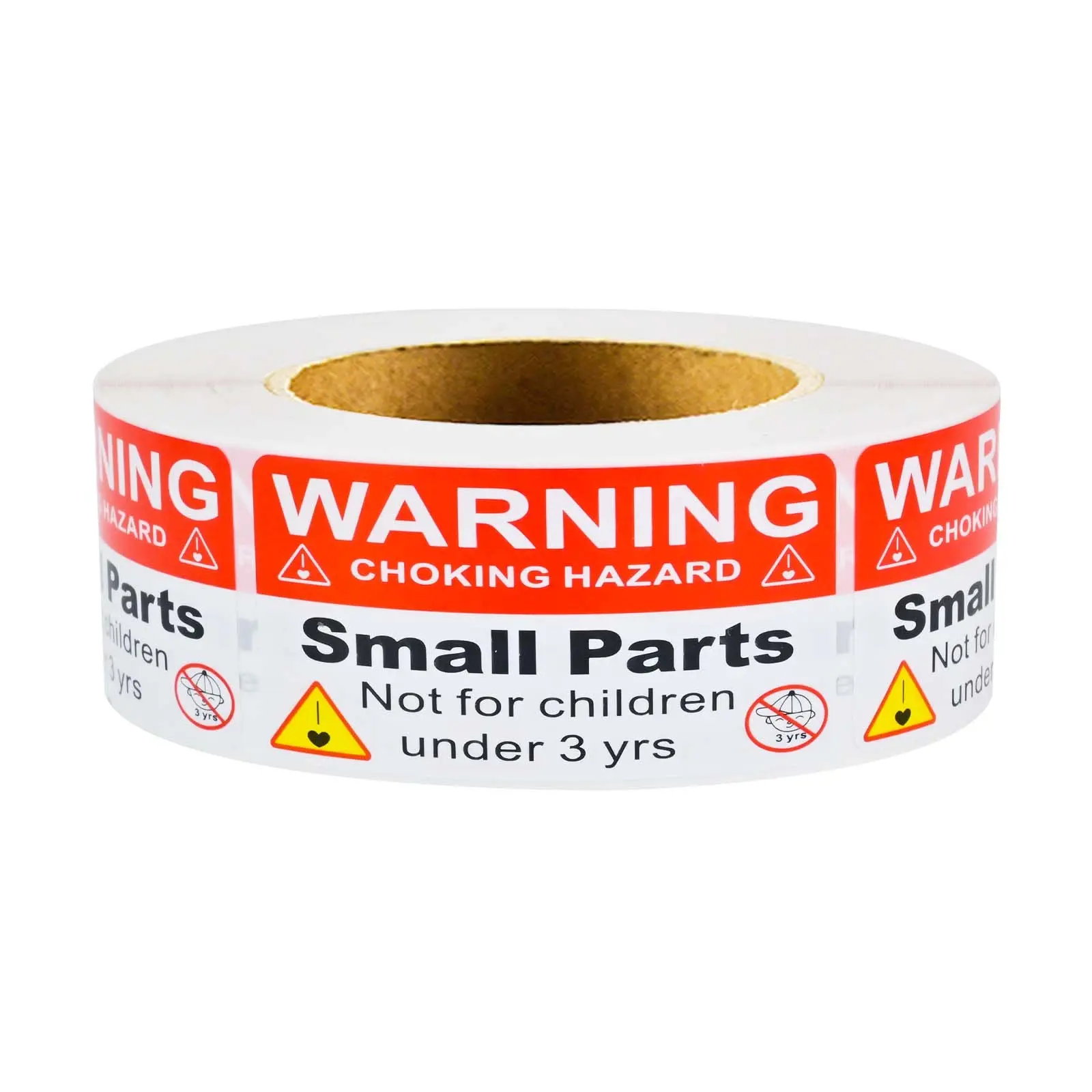 1*2in 500pcs Choking Hazard Warning Labels, Small Parts Choking Warning Stickers, Packaging Transport Safety Stickers