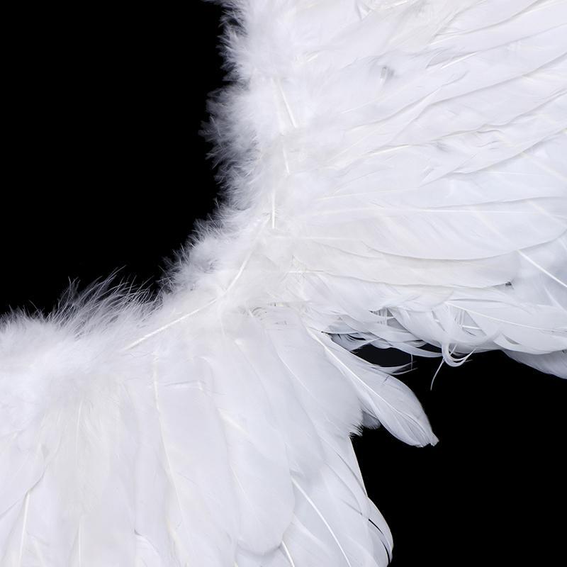 Kids Adult Party Swallow White Angel Feather Wings Halo Magic Wands Cosplay Elastic Straps Wedding Halloween Birthday Props