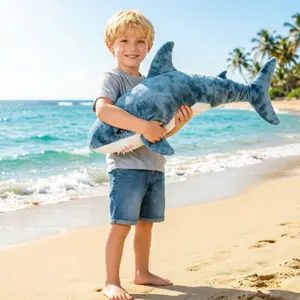 Ocean Shark Plush Pillow Toy, Soft Sofa Cushion, Realistic Shark Stuffed Animal, Perfect Gift for Kids, Friends, and Family