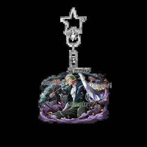 Cool Anime Roronoa Zoro Fashion 5cm Double-sided Cartoon Acrylic Keychain Accessory Decoration Bag Charm Pendant for Friend Gift