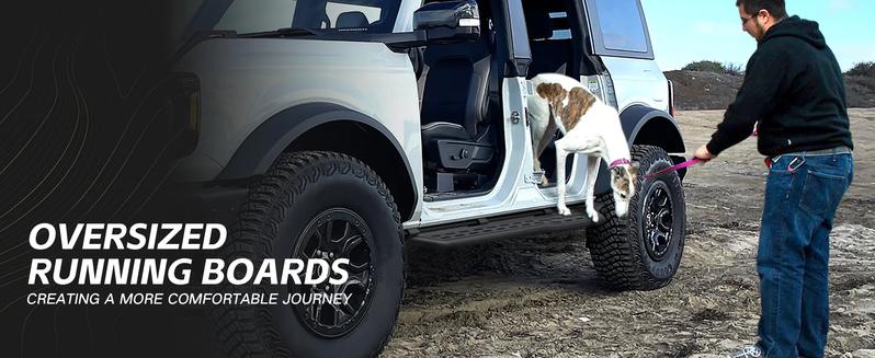 for Bronco Running Boards Compatible with Ford Bronco 4 Doors(21-26) with The Rock Rails-Not for Sport Model| EYOUHZ