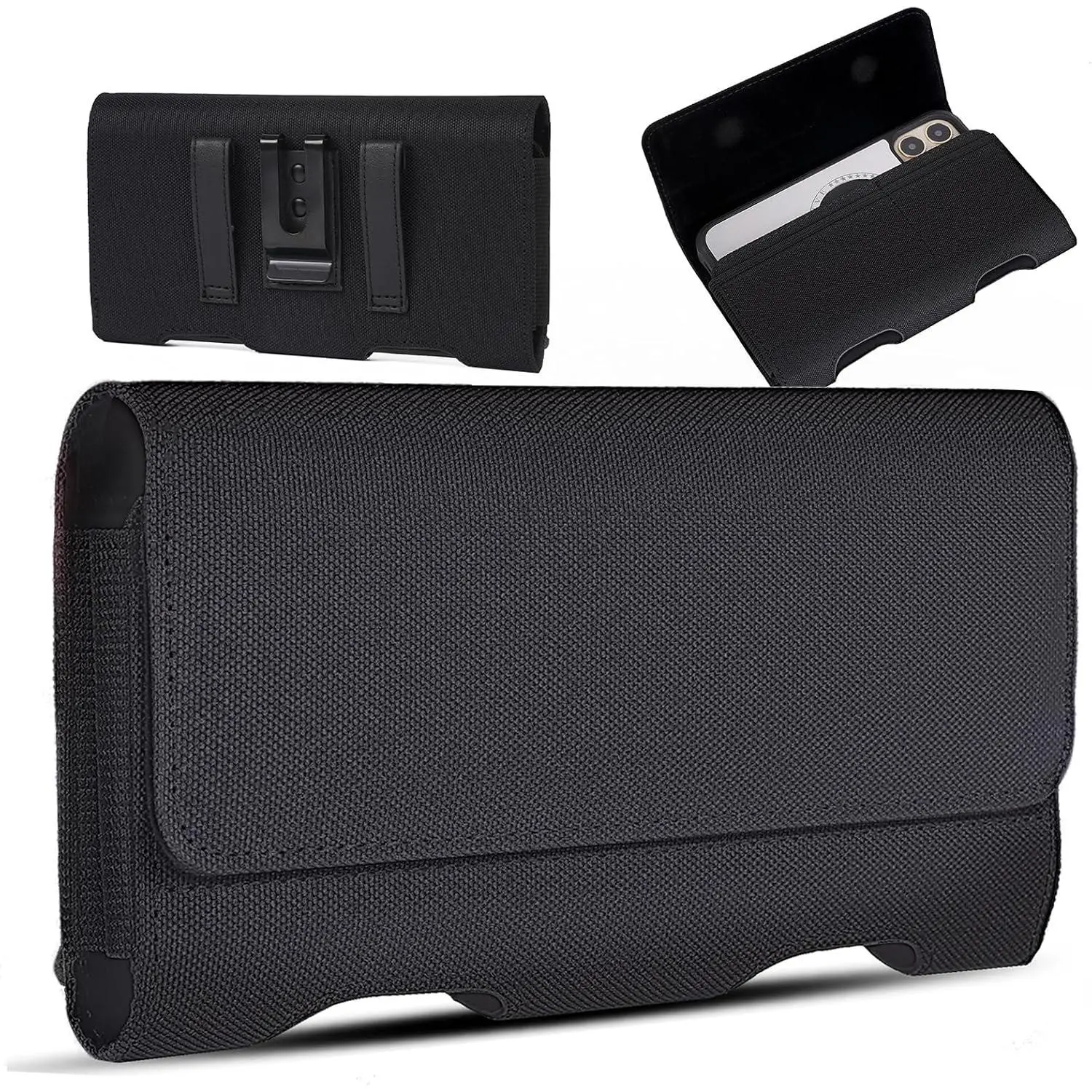 for Galaxy S24 Ultra 5G Holster Case,Galaxy S23 Ultra S22 Ultra 5G S22+ 5G S21 Ultra 5G Nylon Holster Belt Case with Clip/Loops Belt Pouch Holder for Galaxy Note 20 Ultra S20+ S20 Ultra 5G