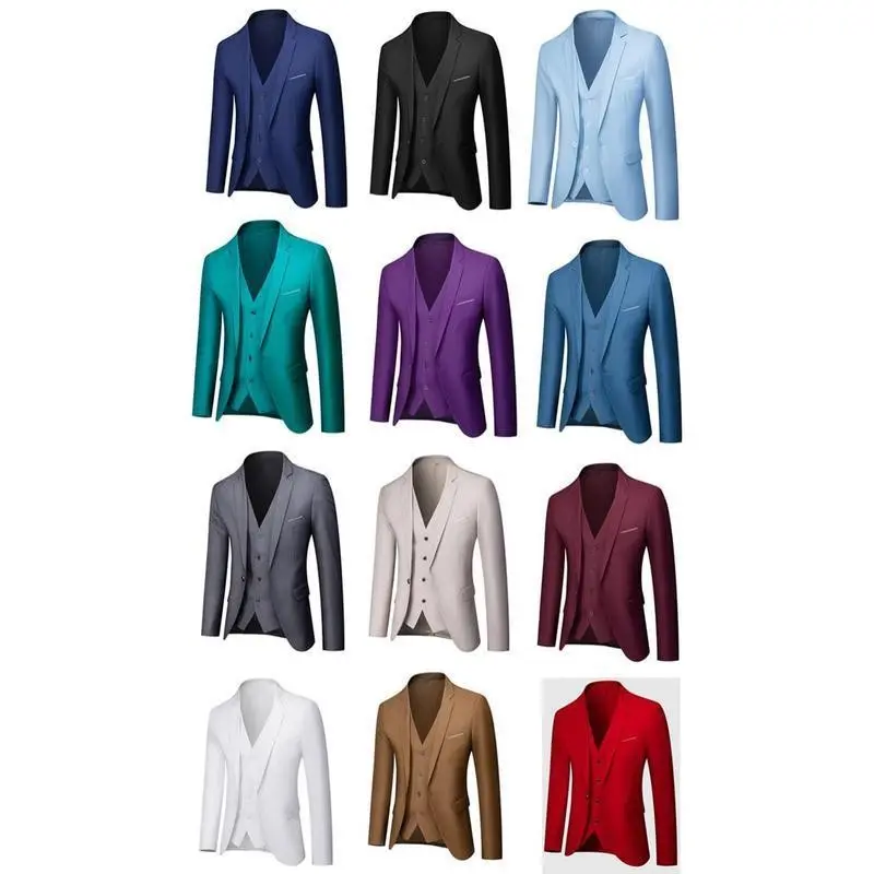 Men's Suit Set three-Piece Slim Suit Business Clothing