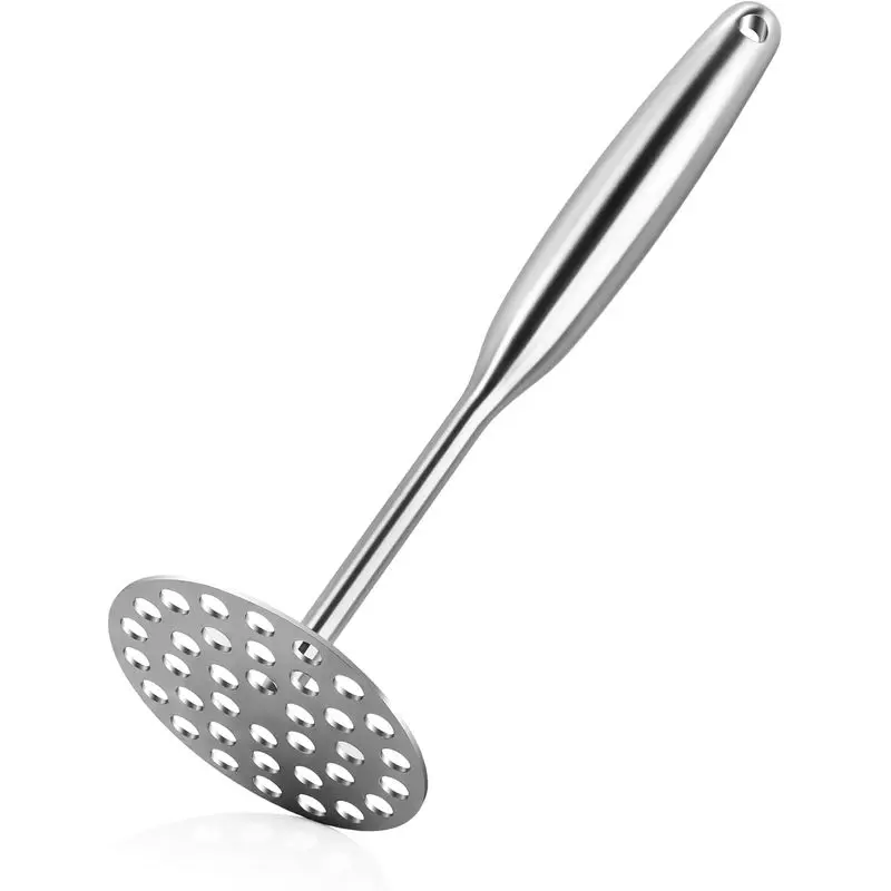Stainless Steel Potato Masher - Heavy Duty Mashed Potato Maker, Avocado, Sweet Potato, Vegetable, Fruit Mash Tool