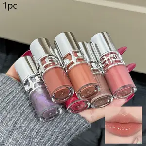 Long-lasting Plumping Lip Gloss, Shimmer Lip Stain, Lip Glaze, Hydrating Moisturizing Liquid Lipstick for Girls, Glossy Lip Makeup