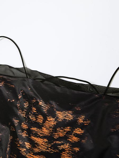 Women's Leopard Print Cami Dress, Elegant Fashion Casual Spaghetti Strap Dress for Party Club Dating Wear, Women Dress for Summer