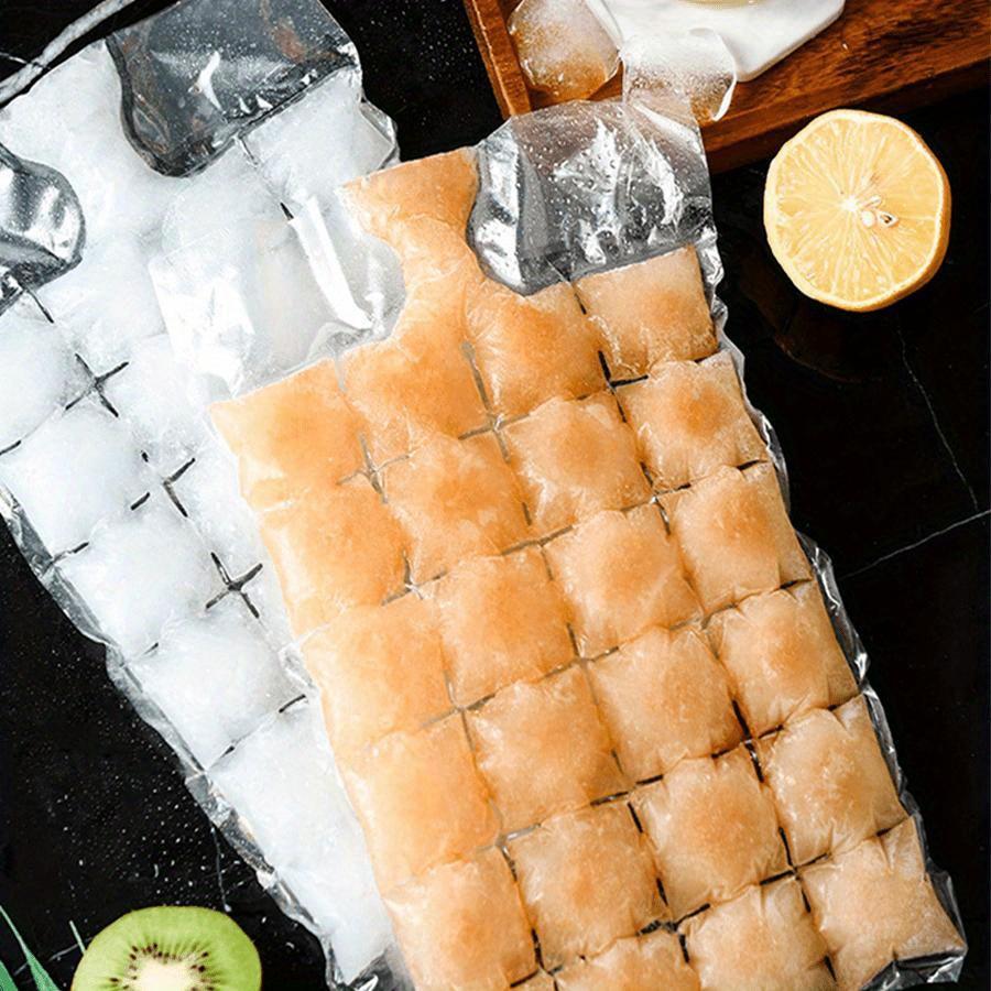 10pcs / 50pcs Disposable Ice Cube Bags, Ice Mold Trays, Ice Trays, Self-Sealing Freezer Bags, Outdoor Kitchen Utensils