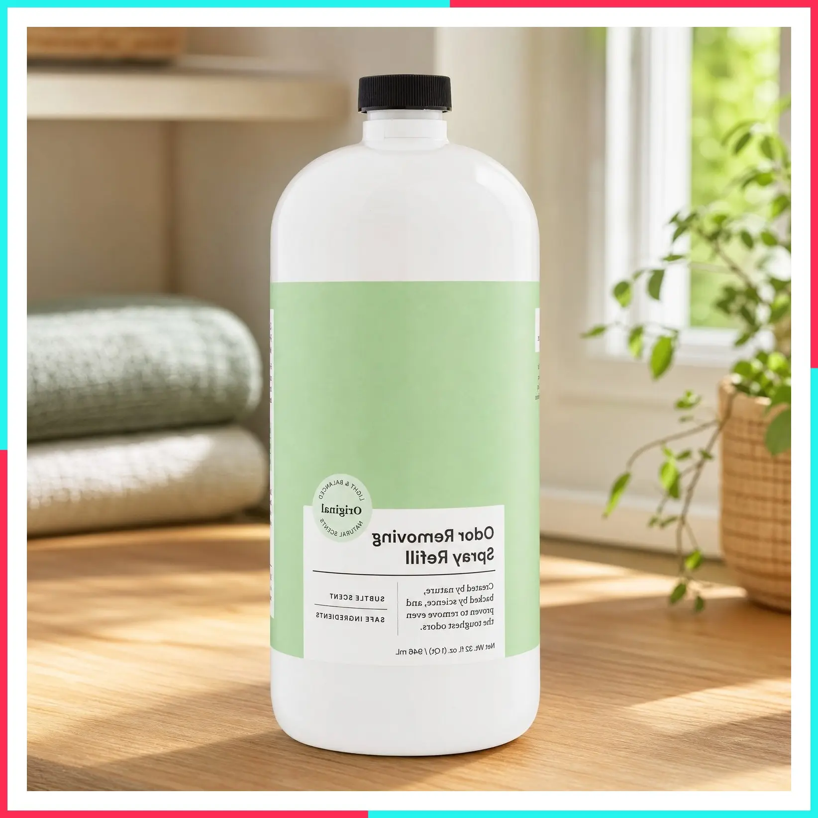 Odor Eliminator Spray Refill for Room & Fabric, 32 oz, Original