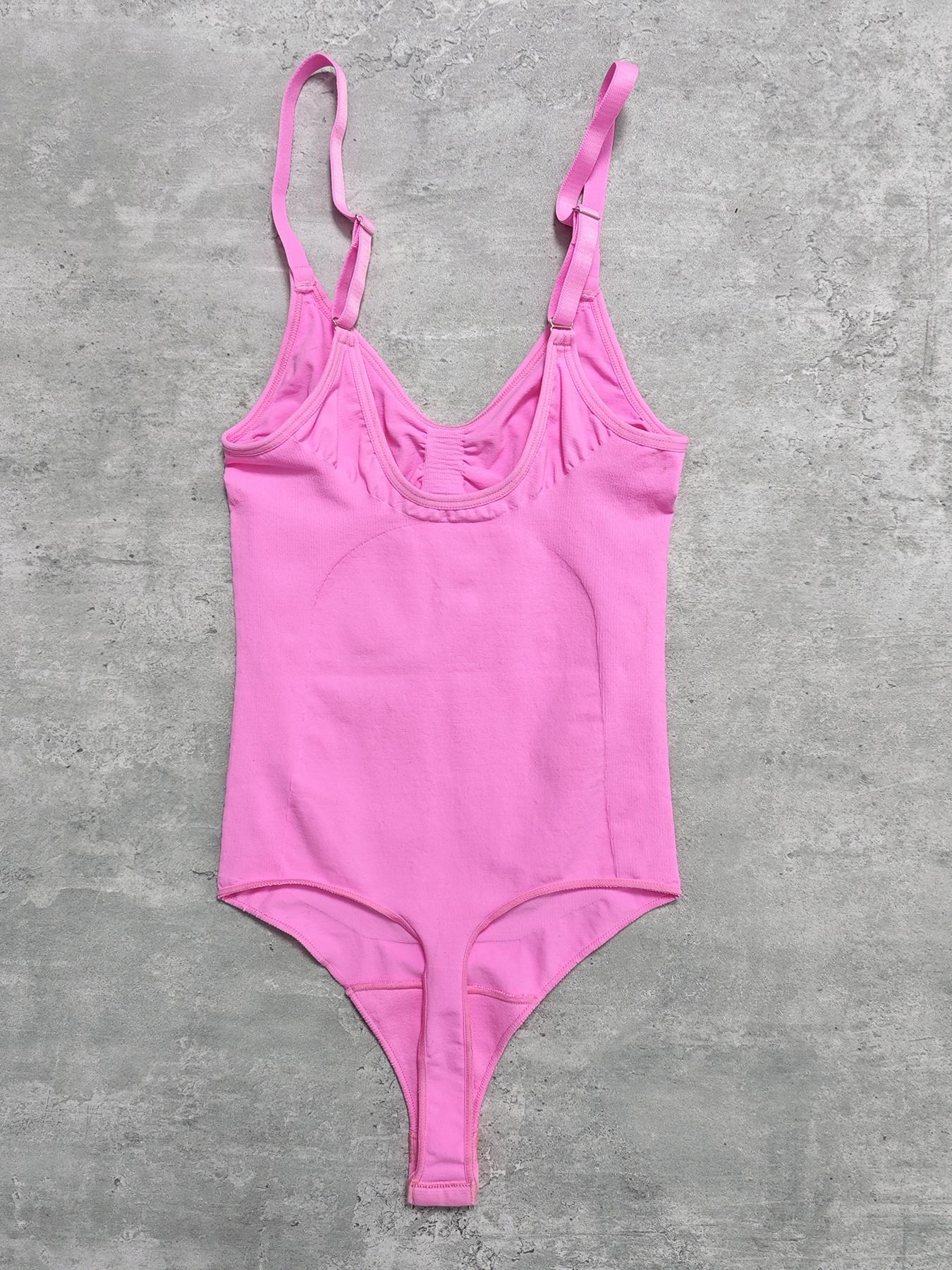 Women's Adjustable Spaghetti Strap Cami Bodysuit, Sports Bodysuit for Yoga Gym Workout, Basic Minimalist Womenswear, Summer Outfits 2024