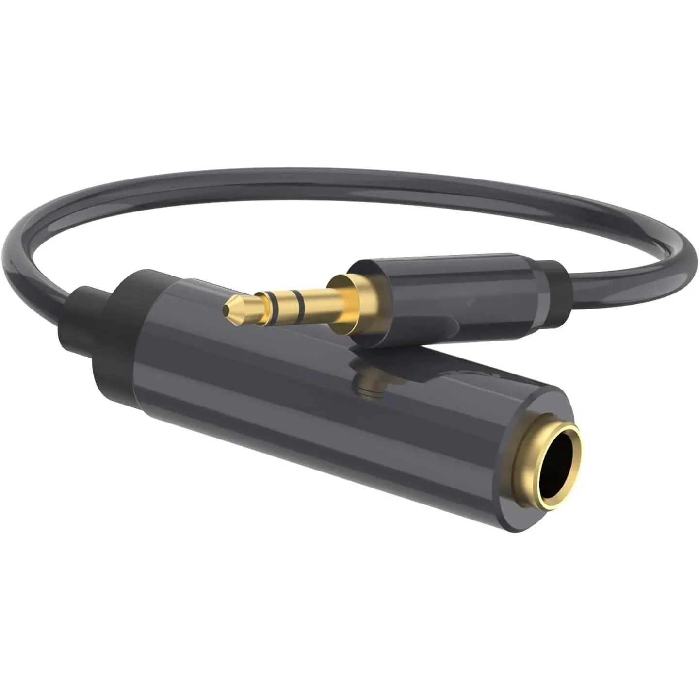 1/4 to 3.5mm Adapter, 3.5mm 1/8 inch Male to 6.35mm 1/4 inch Female Audio Jack for Headphone,Amplifiers, Guitar,  Theater Devices - 8 inch