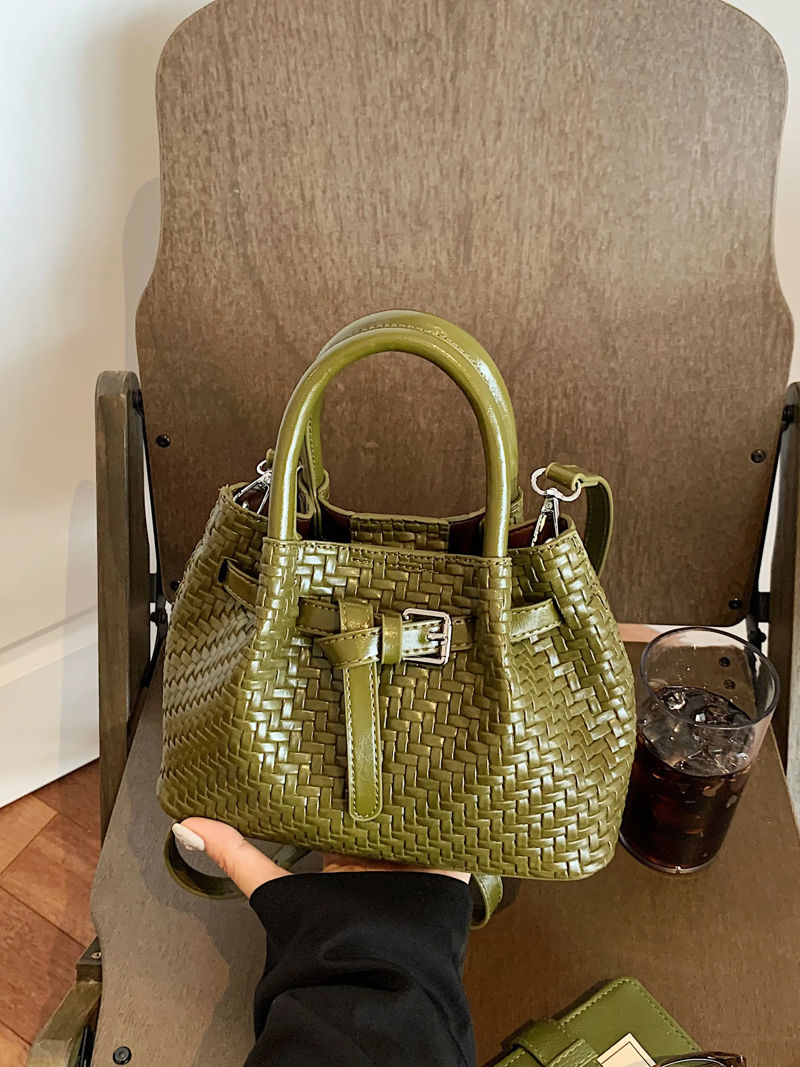 Women's Solid Color PU Messenger Bag, High-Style Fashion Crossbody Shoulder Bag, Ideal for Daily Use, Commute, Travel, All Seasons