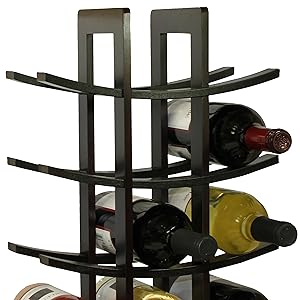 Bottle Bamboo Wine Rack, Dark Espresso