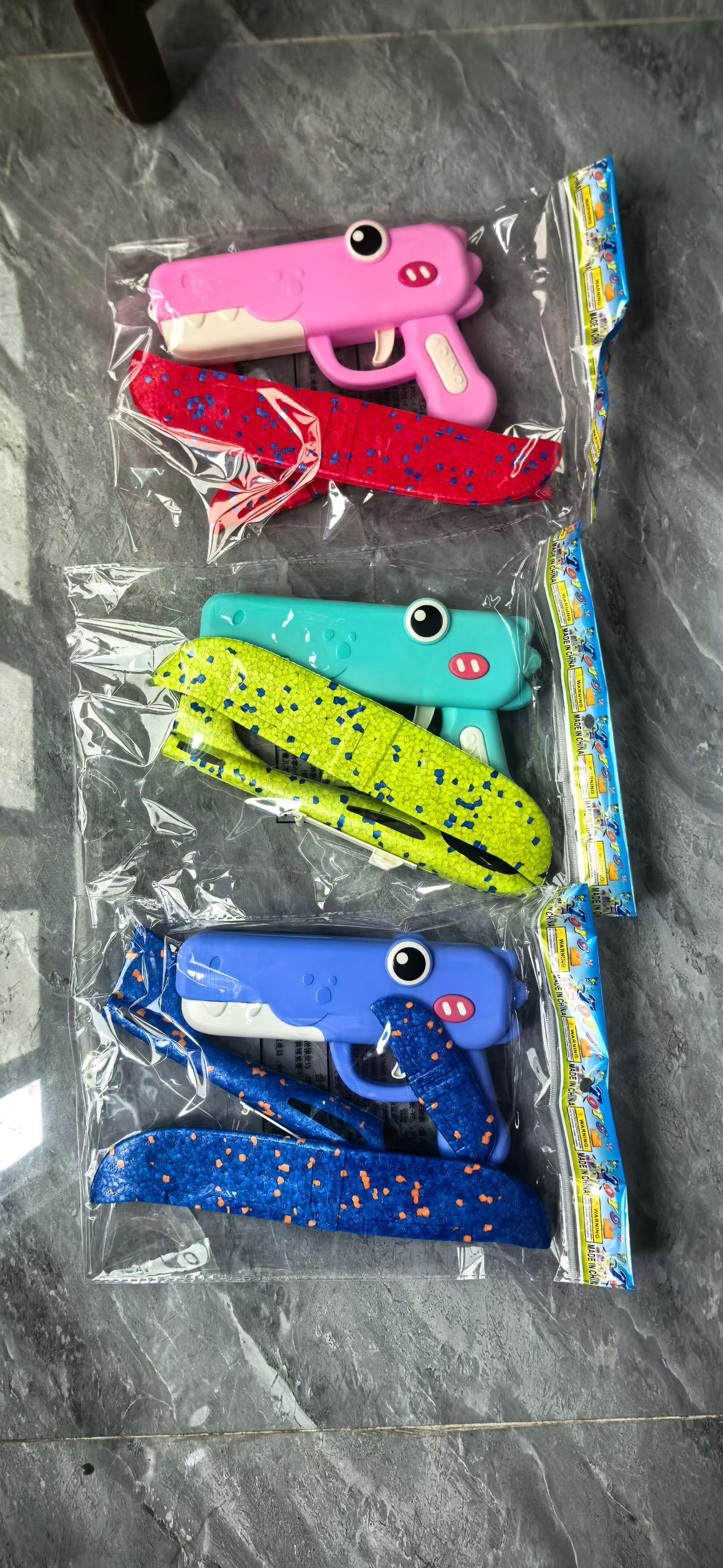 Children Handheld Launcher Foam Flying Plane Hand Throwing Taxi Plane Outdoor Sports Flying Saucer Boy Toy